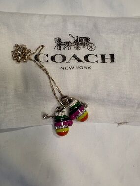 COACH Mittens with Rhinestone snowballs and Multicolor Enamel
